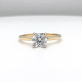 14K TT Gold 1.11ct D/VS2 Lab-Created Diamond Engagement Ring IGI