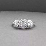 Estate Sonia B. 14K W Gold 1.00ctw Diamond Ring