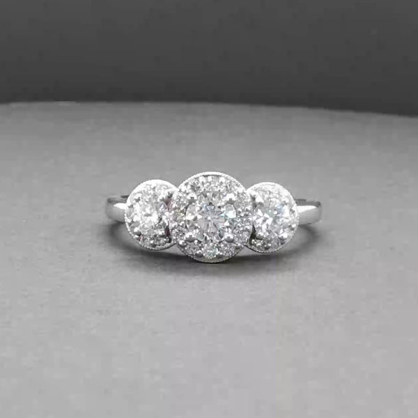 Estate Sonia B. 14K W Gold 1.00ctw Diamond Ring