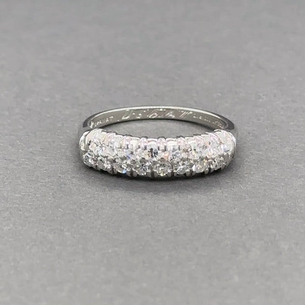 Estate Platinum 0.38ctw G/VS2-SI1 Diamond Wedding Ring