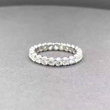 Estate Platinum 1.77ctw G-H/SI1-2 Diamond Eternity Ring