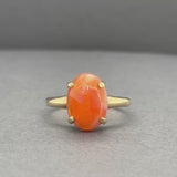 Estate 14K Y Gold 3.63ct Fire Opal Ring