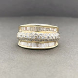 Estate Bague large en or 14 carats Y 2,00 carats HI/SI1-2 diamants