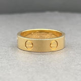 Estate Cartier 18K Y Gold Love Classic Ring