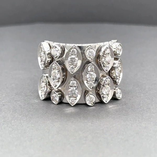 Estate Cartier Diadea 18K W Gold 1.62ctw G/VS1 Diamond Tremblant Ring