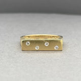 Estate 18K Y Gold 0.02ctw K/SI2 Diamond Ring