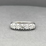Estate 14K W Gold 0.47ctw 5 Diamond Ring