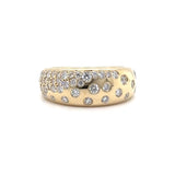 14K Y Gold 1.12ctw G/SI1 Wide Diamond Ring