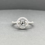 Estate 14K W Gold 0.50ctw H/SI1 Diamond Mounting Ring