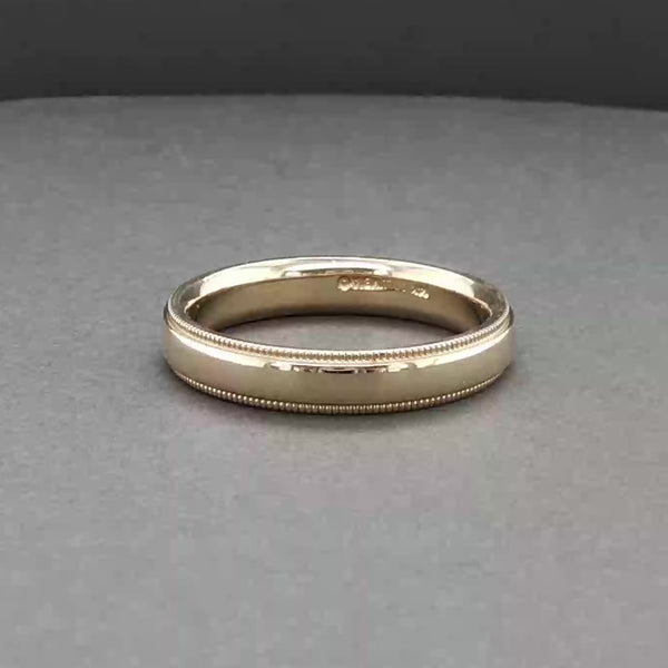 Estate 14K Y Gold 4.14mm Milgrain Ring