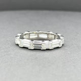 Estate Platinum 3.81ctw H-I/VS2-SI1 Diamond Eternity Ring