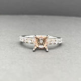 Estate 14K TT Gold 0.50ctw H/SI1-I1 Diamond Eng. Ring Semi-Mount