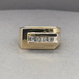 Estate 14K Y Gold 0.73ctw G/SI1 Diamond Signet Ring