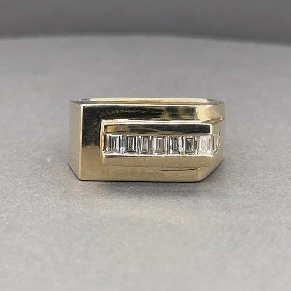 Estate 14K Y Gold 0.73ctw G/SI1 Diamond Signet Ring