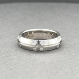 Estate Tiffany & Co. 18K W Gold 0.25ctw G-H/VS2-SI1 Diamond Streamerica Ring