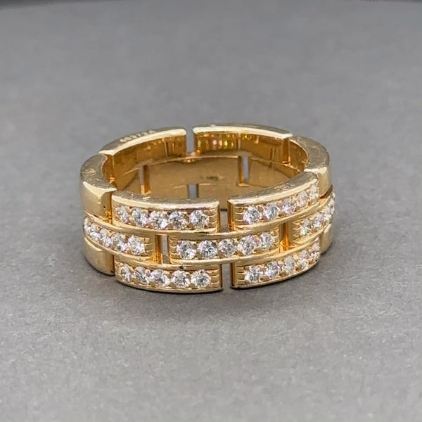 Estate Cartier 18K Y Gold Maillon Panthere 0.53ctw G/VS2 Diamond Ring