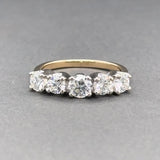 Estate 14K TT Gold 1.08ctw G-I/VS1-2 Diamond Anniversary Ring