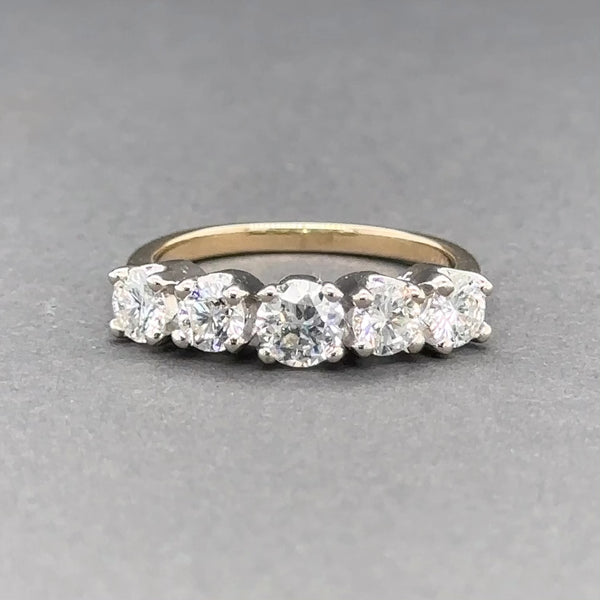 Estate 14K TT Gold 1.08ctw G-I/VS1-2 Diamond Anniversary Ring