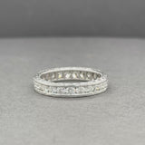 Estate Platinum 1.25ctw F-G/SI1-2 Diamond Eternity Ring