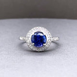 Estate 18K W Gold 1.88ct Tanzanite & 0.46ctw G-H/SI1-2 Diamond Ring