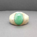 Estate 14K Y Gold 4.55ct Jadeite Ring