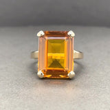 Estate 14K Y Gold 8.87ct Citrine Cocktail Ring