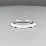 Estate 14K W Gold 0.30ctw One Sided Pave Diamond Ring