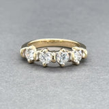 Estate 14K Y Gold 0.92ctw F-G/SI2 Diamond Anniversary Ring