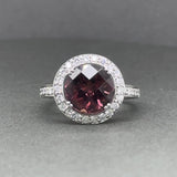Estate 18K W Gold 9.86ct Pink Tourmaline & 0.56cttw G-H/SI1-2 Diamond Ring
