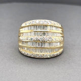 Estate 18K Y Gold 2.02ctw G-I/SI1-I1 Diamond Cocktail Ring