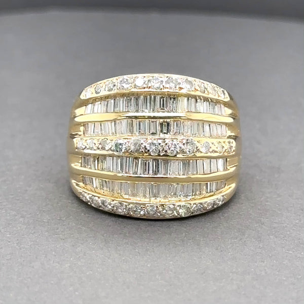 Estate 18K Y Gold 2.02ctw G-I/SI1-I1 Diamond Cocktail Ring