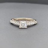 Estate 14K TT Gold 1.36ctw Moissanite Engagement Ring