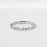 14K W Gold 0.33ctw G/SI1 Diamond Dot Wedding Band