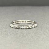 Estate Platinum 0.58ctw H-I/SI2-I1 Diamond Eternity Ring