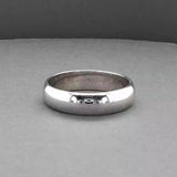 Estate 14K W Gold 5.90mm Polished Ring