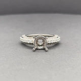 Estate 14K W Gold 0.90ctw I/SI2-I1 Diamond Mounting