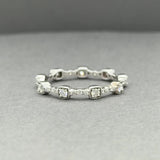 Estate 18K W Gold 0.65ctw H-I/SI1-2 Diamond Eternity Ring