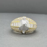 Estate 18K TT Gold 3.05ctw F-G/VS2-SI1 Diamond Cocktail Ring