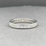 Estate Platinum 0.68ctw G-H/VS2-SI1 Diamond Eternity Ring