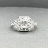 Estate 14K W Gold 0.63ctw G-H/VS2-SI2 Diamond Ring