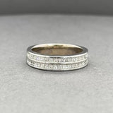 Estate 18K W Gold 0.53ctw H-I/VS2-SI1 Diamond Ring
