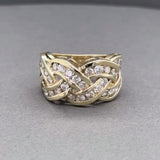 Estate 14K Y Gold 1.15ctw H/SI1-2 Diamond Braided Ring