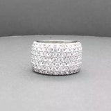Estate Platinum 2.66ctw Diamond Wide Ring