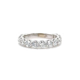 14K W Gold 2.00ctw  E-F/VS1 13 Lab Diamond Band