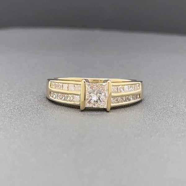 Estate 14K Y Gold 0.95ctw F-G/SI1 Diamond Engagement Ring
