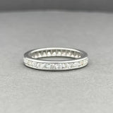 Estate Platinum 0.71ctw Diamond Eternity Ring