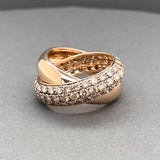 Estate Garavelli 18K R Gold 3.26ctw Cognac Diamond Rolling Ring