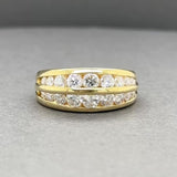 Estate 18K Y Gold 1.23ctw F-G/VS2-SI1 Diamond Ring