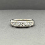 Estate 14K W Gold 0.58ctw I-J/SI1-2 Diamond Anniversary Ring