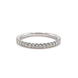 14K W Gold 0.42ctw G/SI1 French Pave Diamond Band
